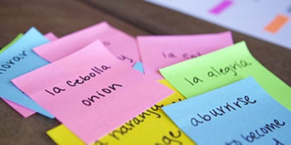 Divide up those topics and place each foreign word on a Post-it® Study Not Divide up those topics and place each foreign word on a Post-it® Study Not