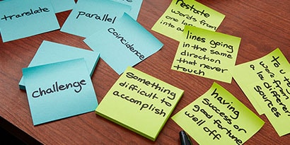 Write a word on a Post-it® Super Sticky Note Write a word on a Post-it® Super Sticky Note