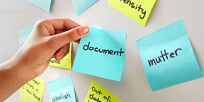 Write the definition of the word on a second note Write the definition of the word on a second note