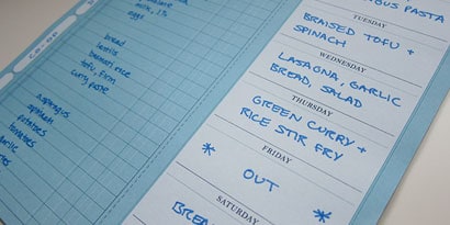 Write a schedule Write a schedule