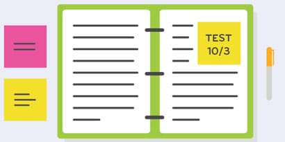 Study with less stuff