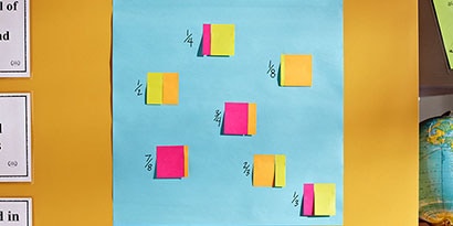 Now, hang the sheets from the Post-it® Big Pads around the room to create a gallery for the students to explore. Now, hang the sheets from the Post-it® Big Pads around the room to create a gallery for the students to explore.